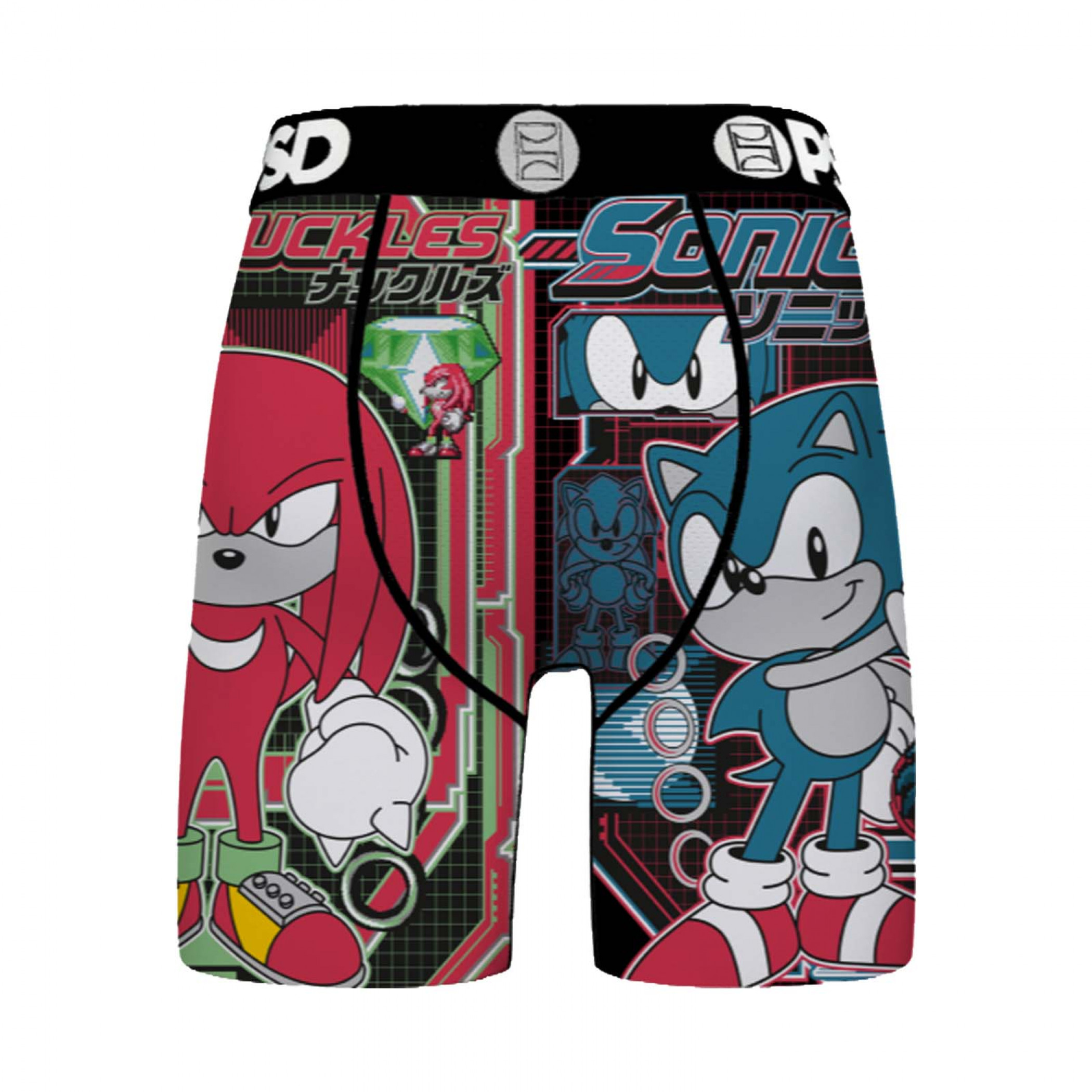 Sonic vs Knuckles Retro PSD Boxer Briefs